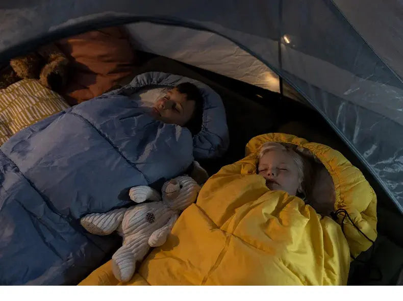 Naturehike-Children's Sleeping Bag, Extended Splicing, Camping, Hiking, Warm, Mummy, Outdoor Esprit Baroudeur
