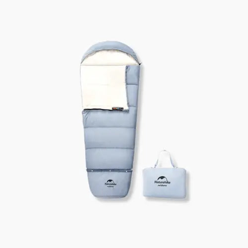 Naturehike-Children's Sleeping Bag, Extended Splicing, Camping, Hiking, Warm, Mummy, Outdoor Esprit Baroudeur