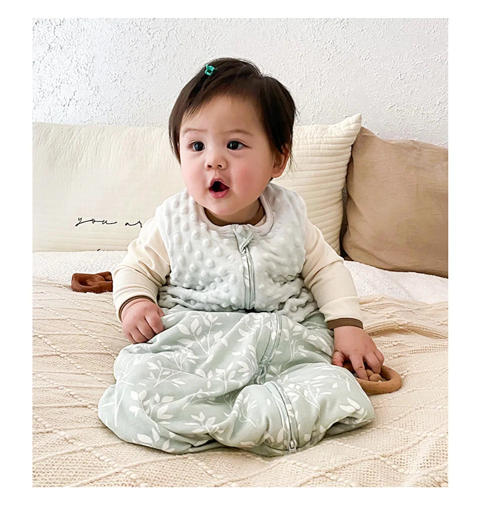 Baby Sleepsack 3-24Months Autumn Baby Sleeping Bag Blanket 1.5Tog Doudou Soft Feeling Starfish Shell Print Vest Style Esprit Baroudeur